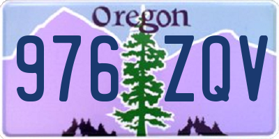 OR license plate 976ZQV