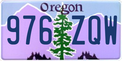 OR license plate 976ZQW