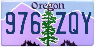 OR license plate 976ZQY