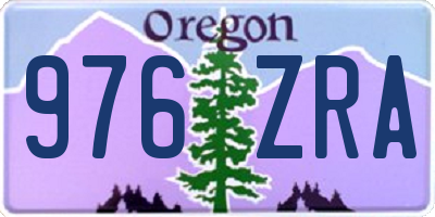 OR license plate 976ZRA
