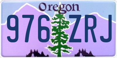 OR license plate 976ZRJ