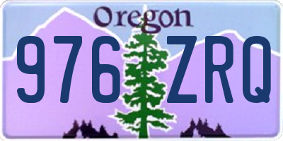 OR license plate 976ZRQ