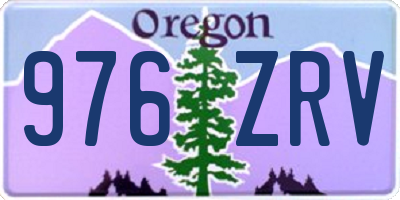 OR license plate 976ZRV
