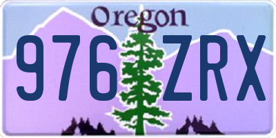 OR license plate 976ZRX