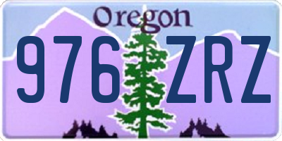 OR license plate 976ZRZ