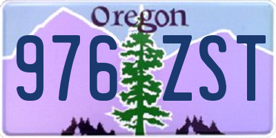 OR license plate 976ZST