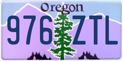 OR license plate 976ZTL