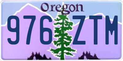 OR license plate 976ZTM