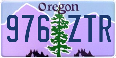 OR license plate 976ZTR