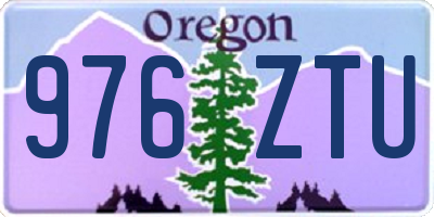 OR license plate 976ZTU