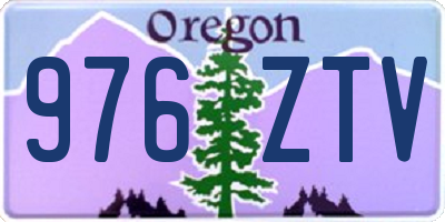 OR license plate 976ZTV