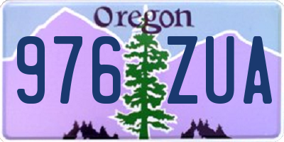 OR license plate 976ZUA