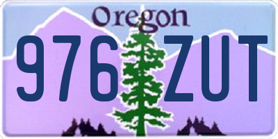 OR license plate 976ZUT