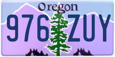 OR license plate 976ZUY