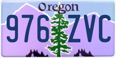 OR license plate 976ZVC