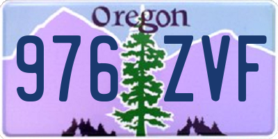 OR license plate 976ZVF