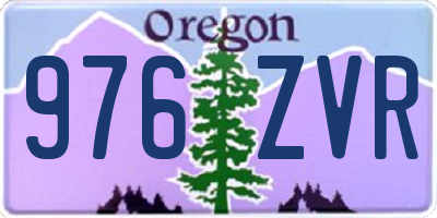 OR license plate 976ZVR