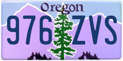 OR license plate 976ZVS