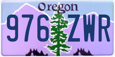 OR license plate 976ZWR
