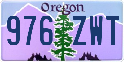 OR license plate 976ZWT