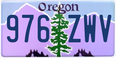 OR license plate 976ZWV