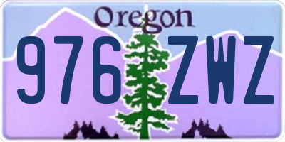 OR license plate 976ZWZ