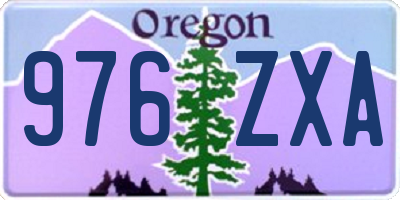 OR license plate 976ZXA