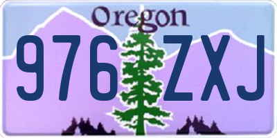OR license plate 976ZXJ