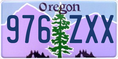 OR license plate 976ZXX