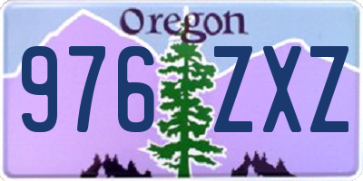 OR license plate 976ZXZ