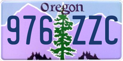 OR license plate 976ZZC