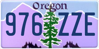 OR license plate 976ZZE