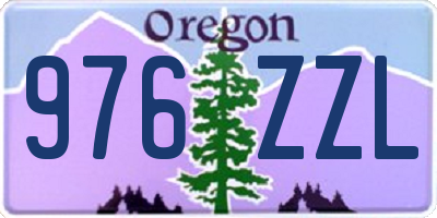 OR license plate 976ZZL