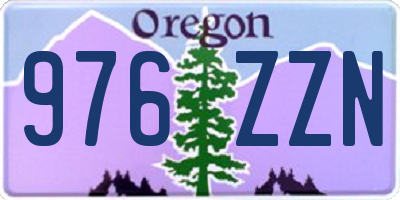 OR license plate 976ZZN