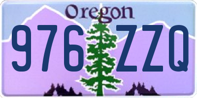 OR license plate 976ZZQ