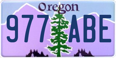 OR license plate 977ABE