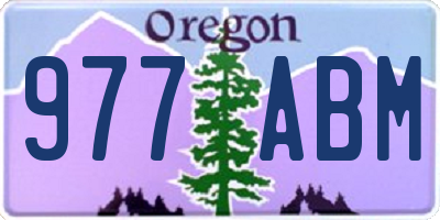 OR license plate 977ABM