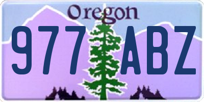 OR license plate 977ABZ