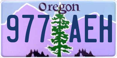 OR license plate 977AEH