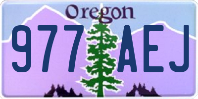 OR license plate 977AEJ