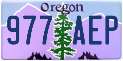 OR license plate 977AEP