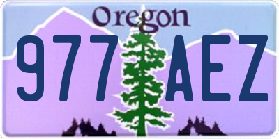 OR license plate 977AEZ