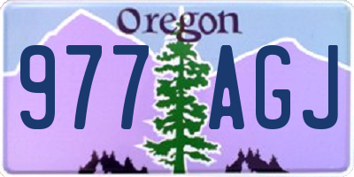 OR license plate 977AGJ