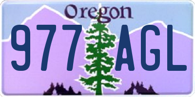 OR license plate 977AGL