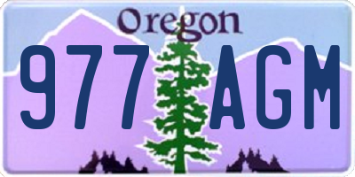 OR license plate 977AGM