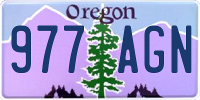 OR license plate 977AGN