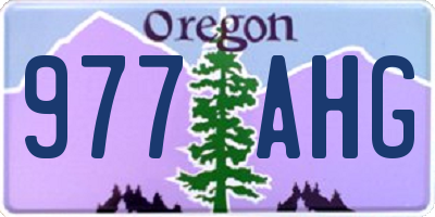 OR license plate 977AHG