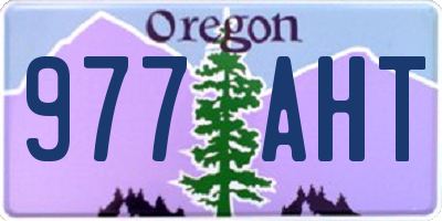 OR license plate 977AHT