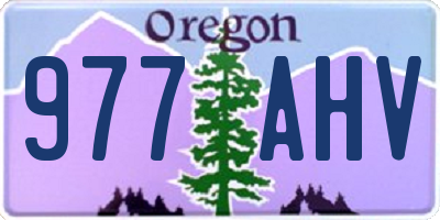 OR license plate 977AHV