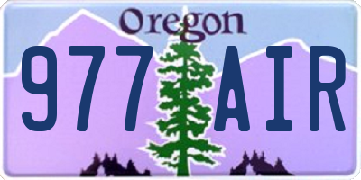 OR license plate 977AIR